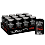 Jack Daniels and Coca Cola 12 x 330ml