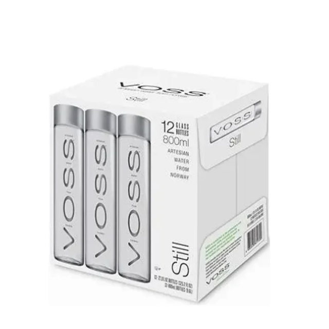 Voss Water Still Glass Bottle 12 x 800ml