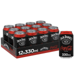 Jack Daniels and Coca Cola 12 x 330ml